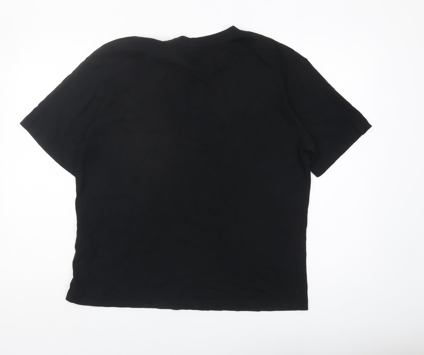 Slazenger Women's Black Cotton T-Shirt Size 10