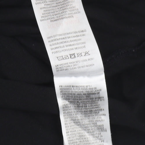 Slazenger Women's Black Cotton T-Shirt Size 10