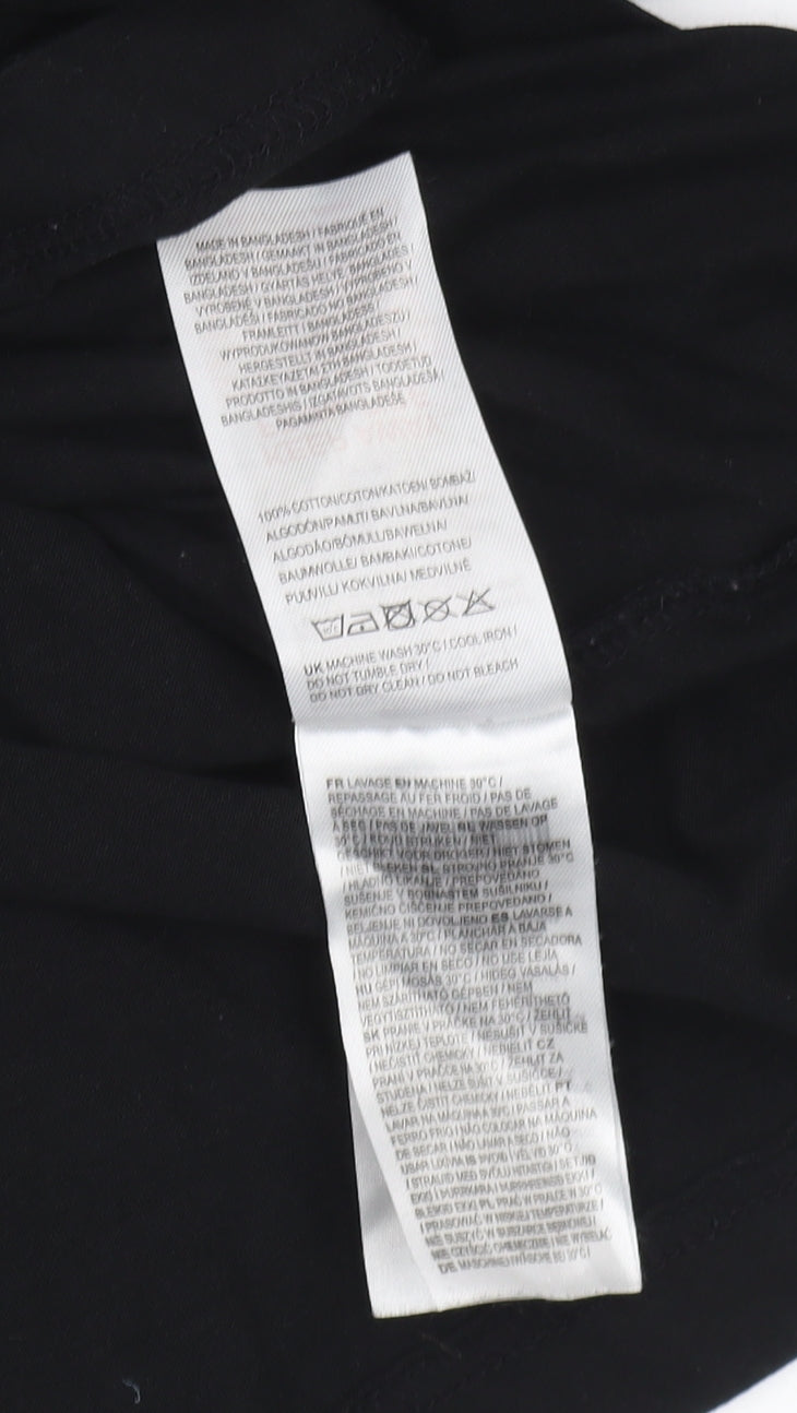 Slazenger Women's Black Cotton T-Shirt Size 10