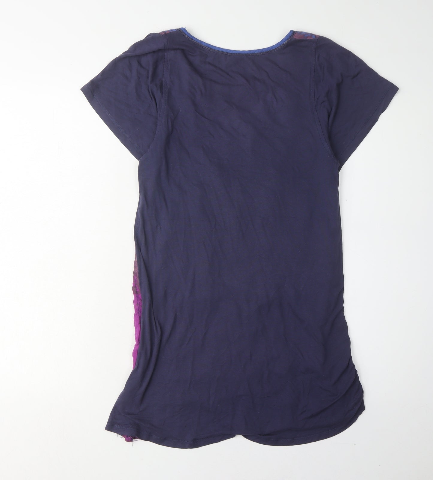 Next Women's Purple Geometric T-Shirt, Size 8