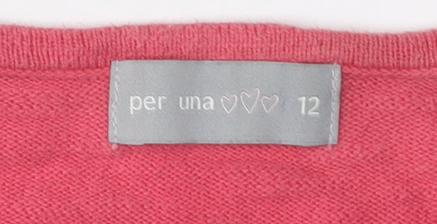 Marks and Spencer Women's Pink Cardigan Size 12