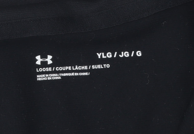 Under Armour Boys Black Full Zip Sweatshirt 12-13Y