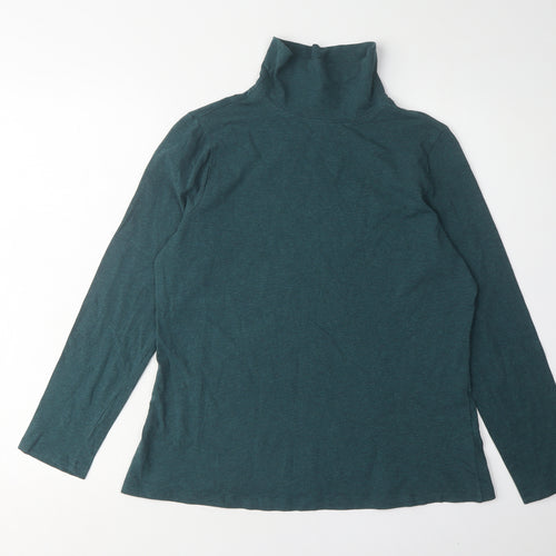 Seasalt Cornwall Green High Neck Top Size 14