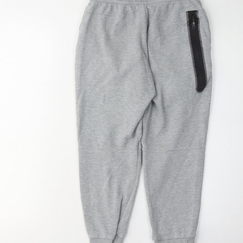 Nike Boys Grey Jogger Trousers, M, Elastic Waist, Activewear