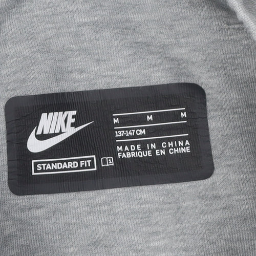 Nike Boys Grey Jogger Trousers, M, Elastic Waist, Activewear