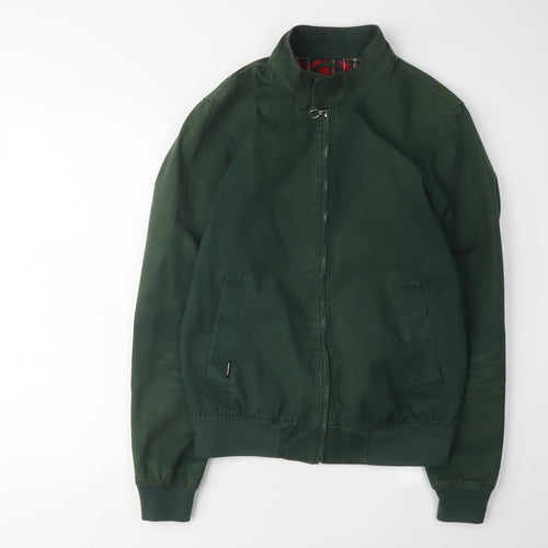 Pull & Bear Men's Green Basic Jacket, Size S