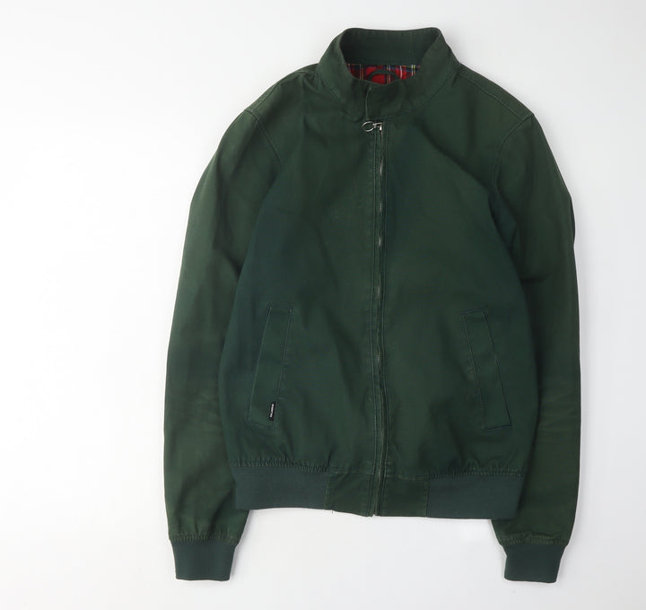 Pull & Bear Men's Green Basic Jacket, Size S