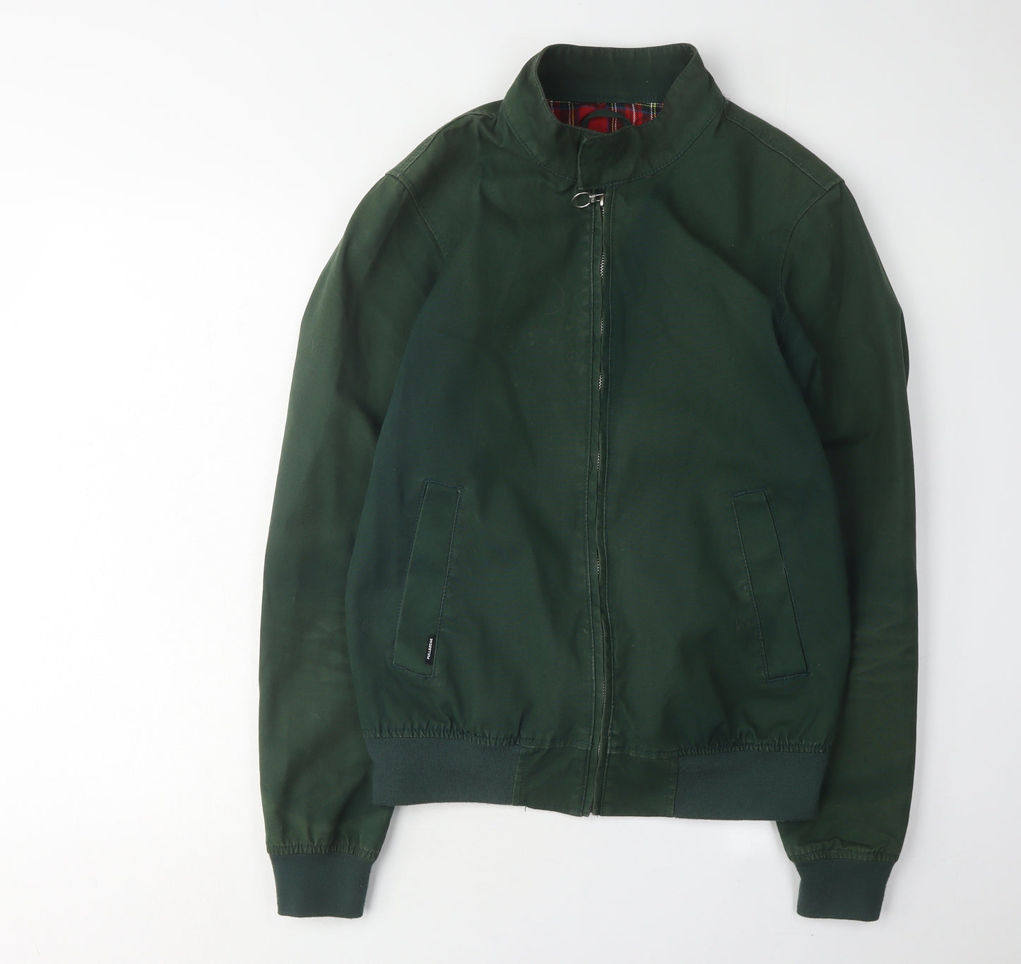 Pull & Bear Men's Green Basic Jacket, Size S