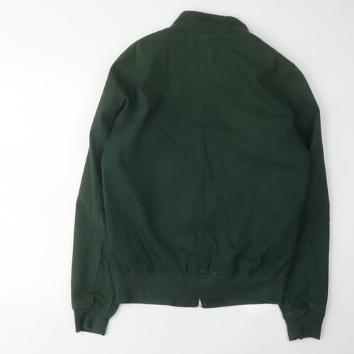 Pull & Bear Men's Green Basic Jacket, Size S