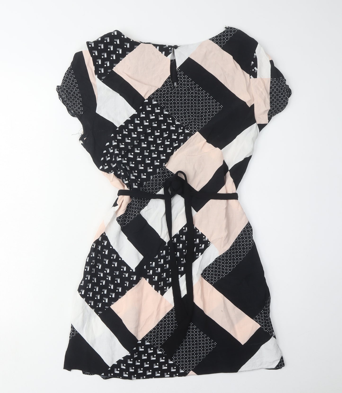 New Look Women's Multicoloured Patchwork Dress 12
