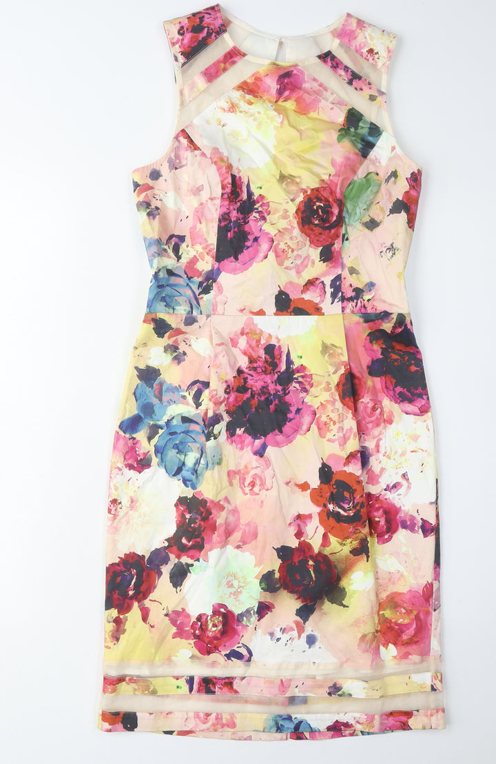 Warehouse Women's Floral Sheath Dress Size 10