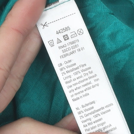 Monsoon Women's Green A-Line Midi Dress, UK 14