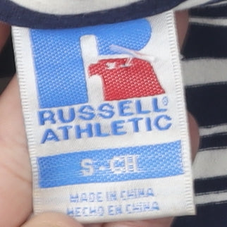 Russell Athletic Women's Multicoloured Striped T-Shirt Dress