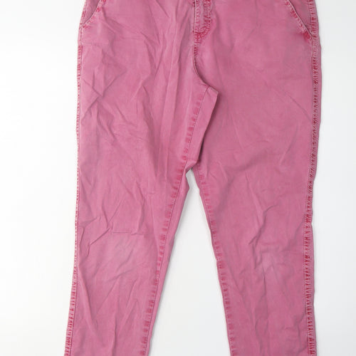 Mantaray Women's Pink Straight Trousers Size 14