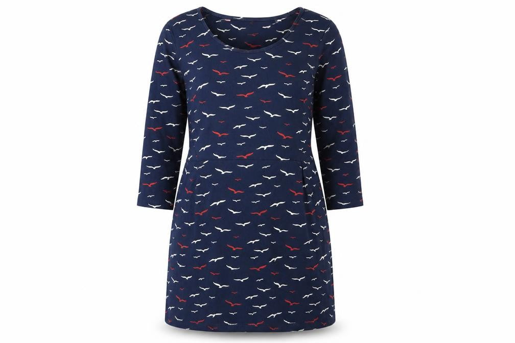 Mountain Warehouse Women's Blue Animal Print Dress 12