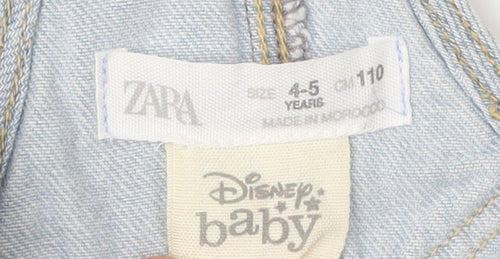Zara Girls Light Blue Disney Mini Dress 4-5 Years