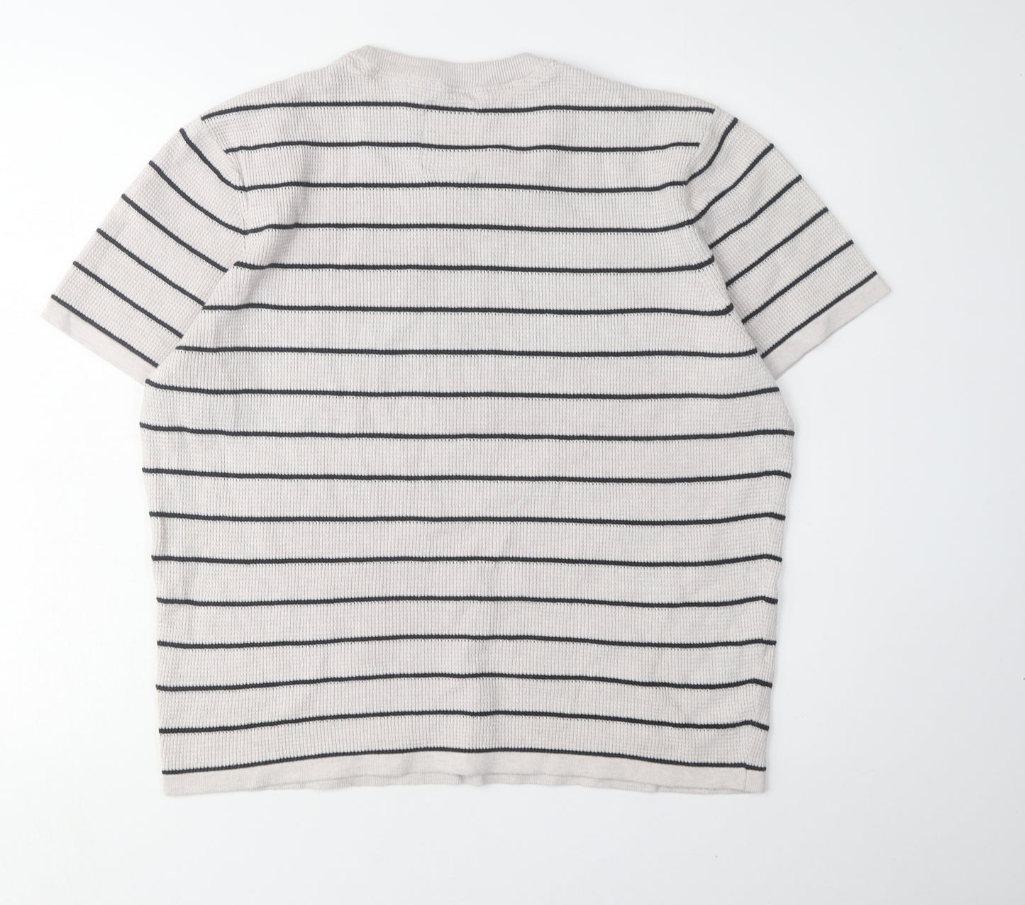 Hammond & Co. Men's Beige Striped T-Shirt L