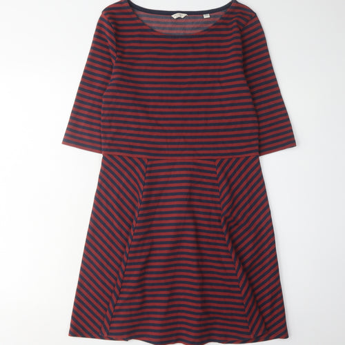 Jack Wills Women's Multicoloured Stripe Dress Size 12