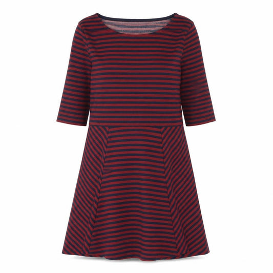 Front view of Jack Wills Women's Multicoloured Stripe Dress, size 12