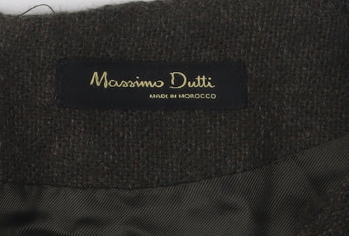 Massimo Dutti Women's Wool V-Neck Dress M