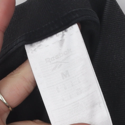 Reebok Men's Black Polo Shirt, Size M, Casual