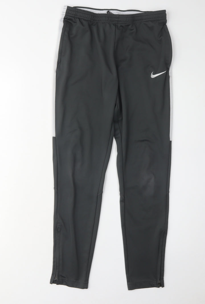 Nike Boys Black Jogger Trousers, Size L, Athletic Fit