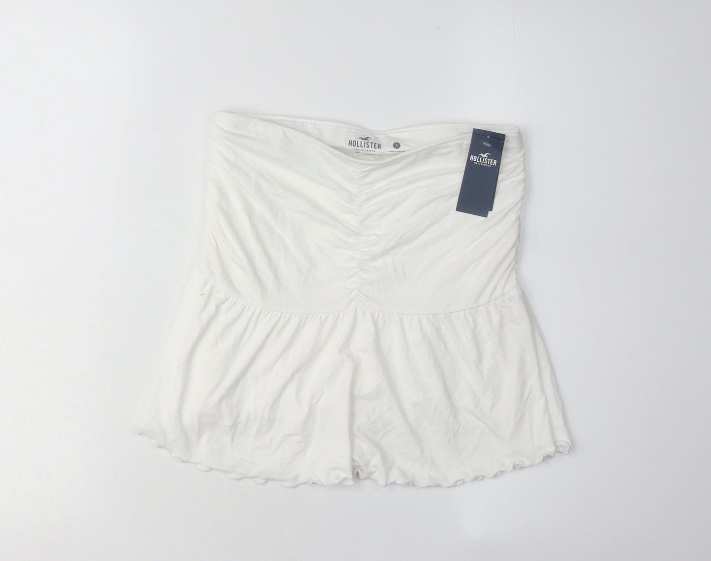 Hollister Women's White High Rise Skirt S
