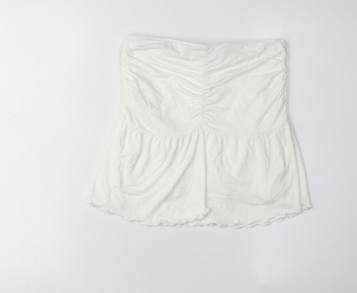 Hollister Women's White High Rise Skirt S
