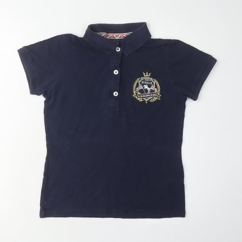 Rydale Women's Blue Polo Shirt XS, Classic Embroidered