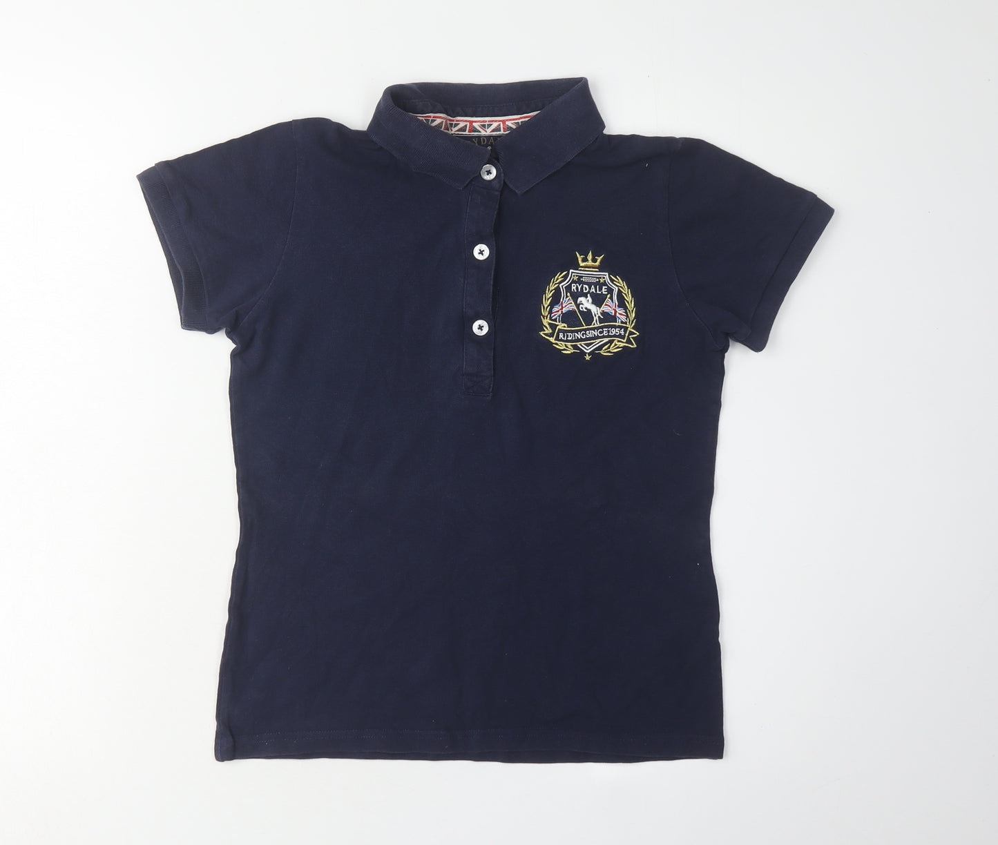 Rydale Women's Blue Polo Shirt XS, Classic Embroidered