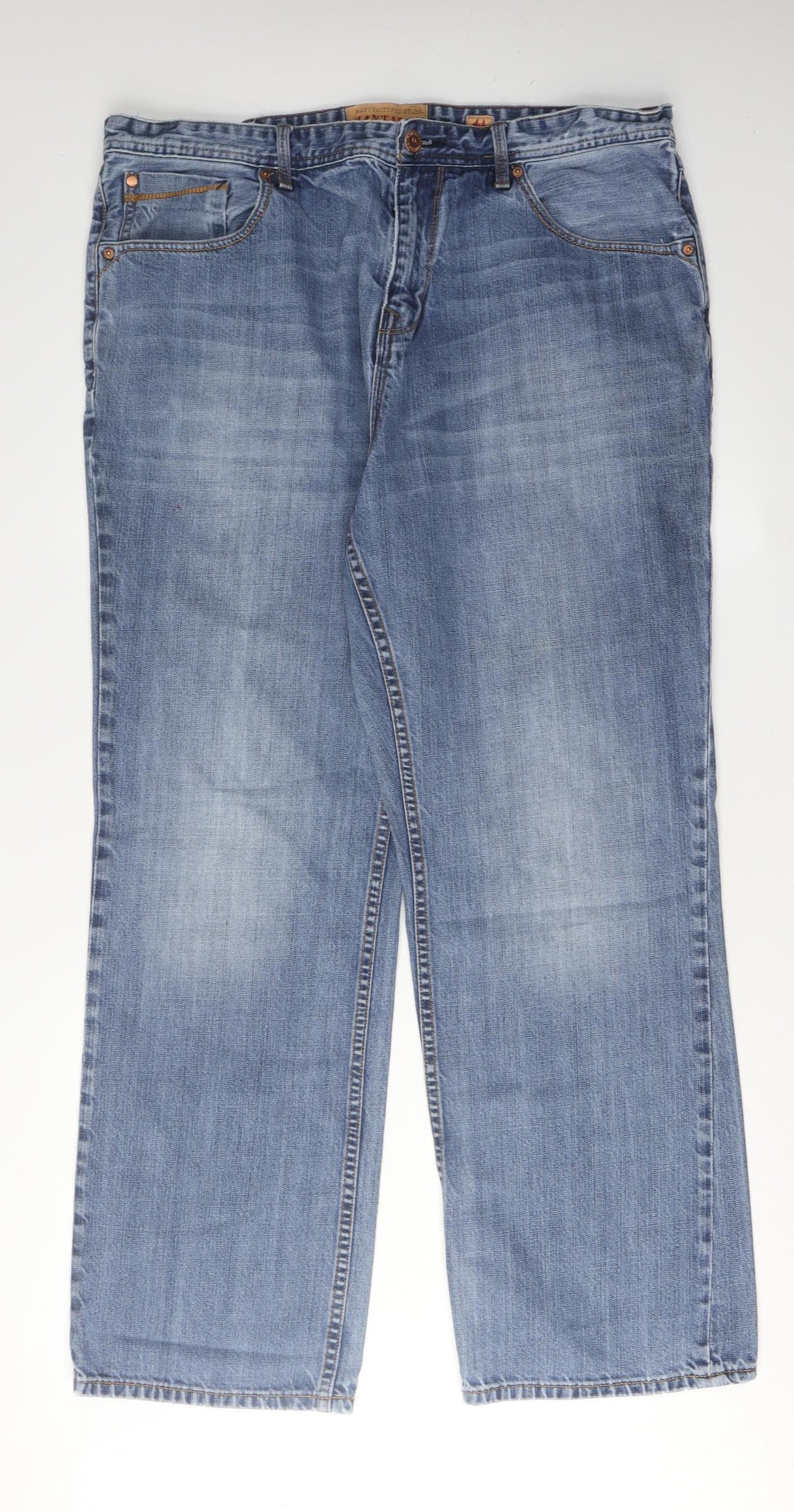 Mantaray Men's Blue Relaxed Fit Denim Jeans 40-32