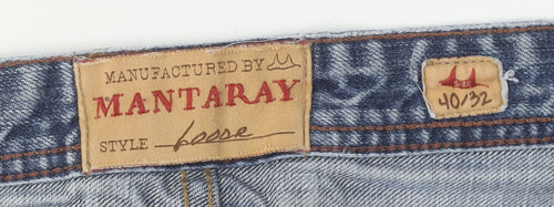 Mantaray Men's Blue Relaxed Fit Denim Jeans 40-32