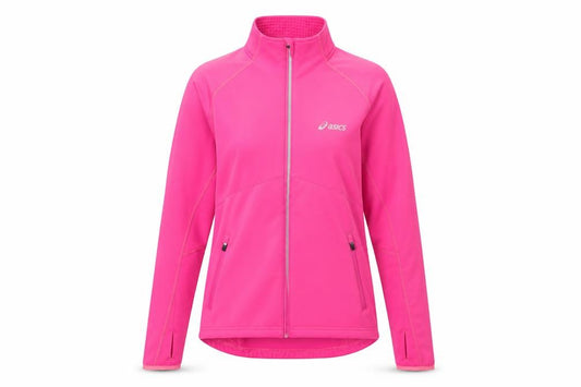 Front view of Asics Women's Pink Activewear Jacket, size S