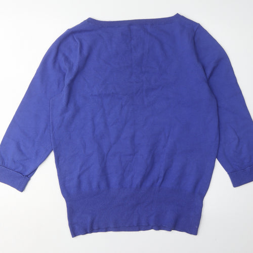 Red Herring Women's Blue Pullover Jumper Size 18