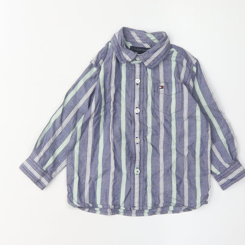 Tommy Hilfiger Boys Button-Up Striped Shirt 18-24 Months