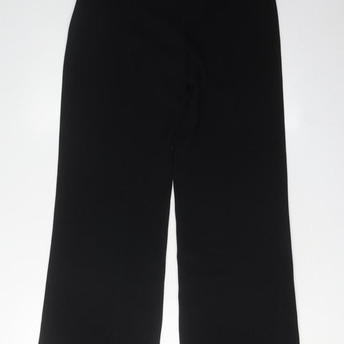 Laura Ashley Women's Black Straight Trousers Size 8