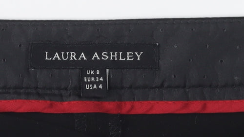 Laura Ashley Women's Black Straight Trousers Size 8