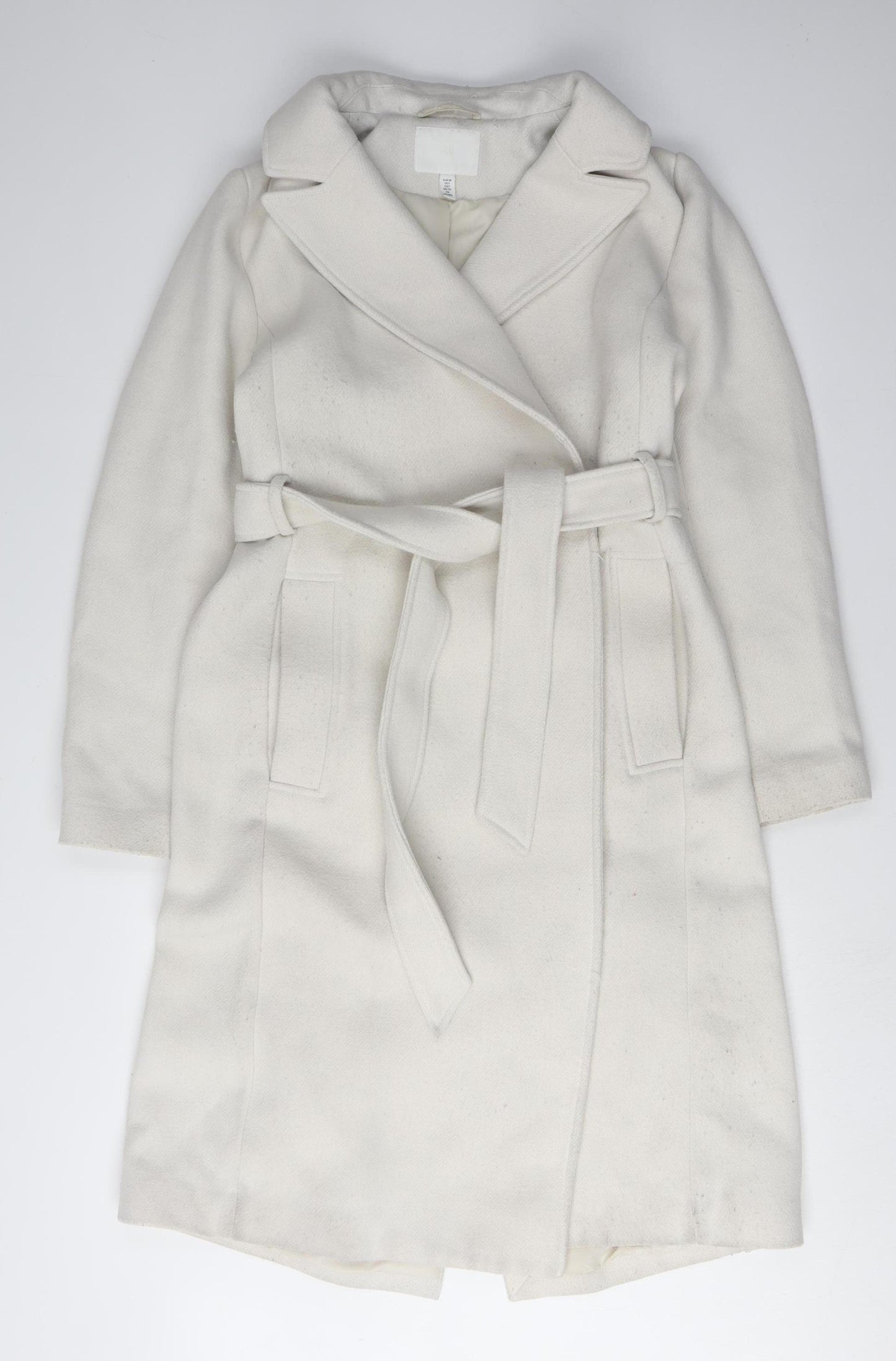 H&M Women’s Ivory Trench Coat, Size 10