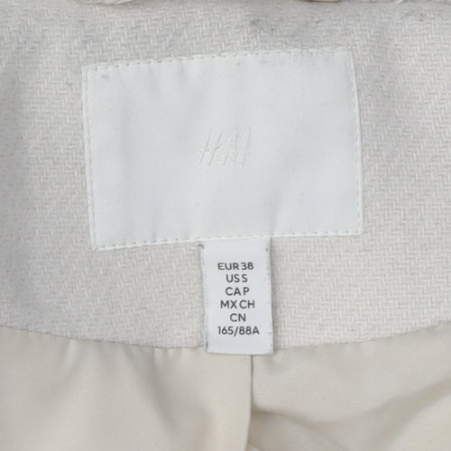 H&M Women’s Ivory Trench Coat, Size 10