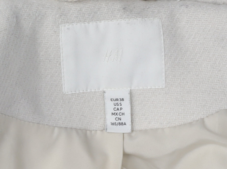 H&M Women’s Ivory Trench Coat, Size 10