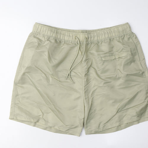 Collusion Men's Beige 2XL Casual Nylon Shorts