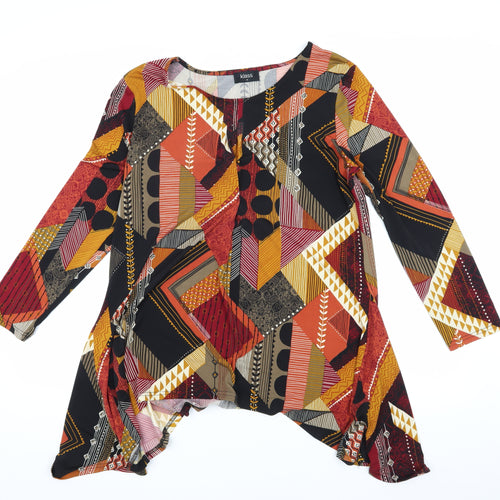Klass Women's Multicoloured Tunic Blouse Size M