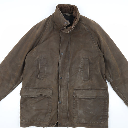 Guise Men's Brown Mid-Length Overcoat Jacket M
