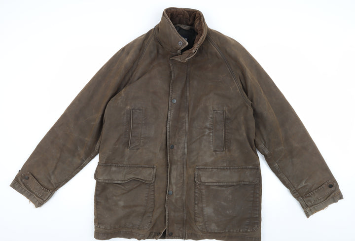 Guise Men's Brown Mid-Length Overcoat Jacket M