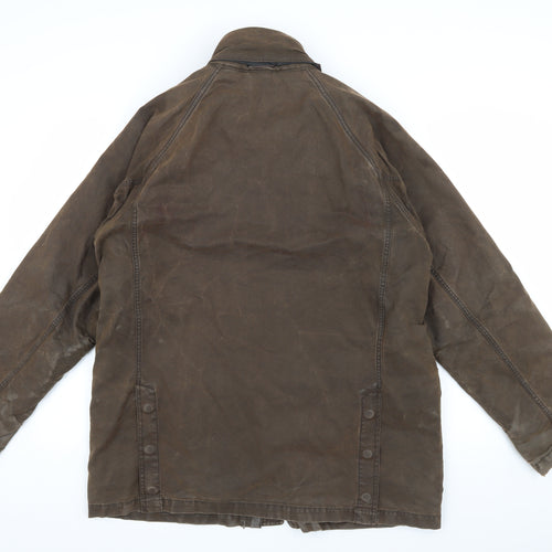 Guise Men's Brown Mid-Length Overcoat Jacket M