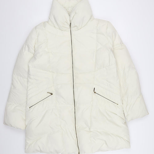 Centigrade Women's Ivory Long Puffer Jacket L