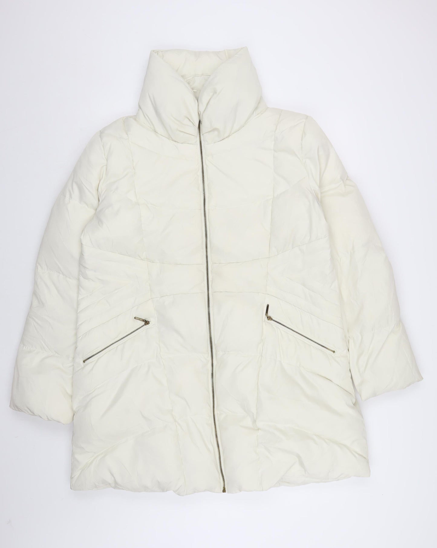 Centigrade Women's Ivory Long Puffer Jacket L