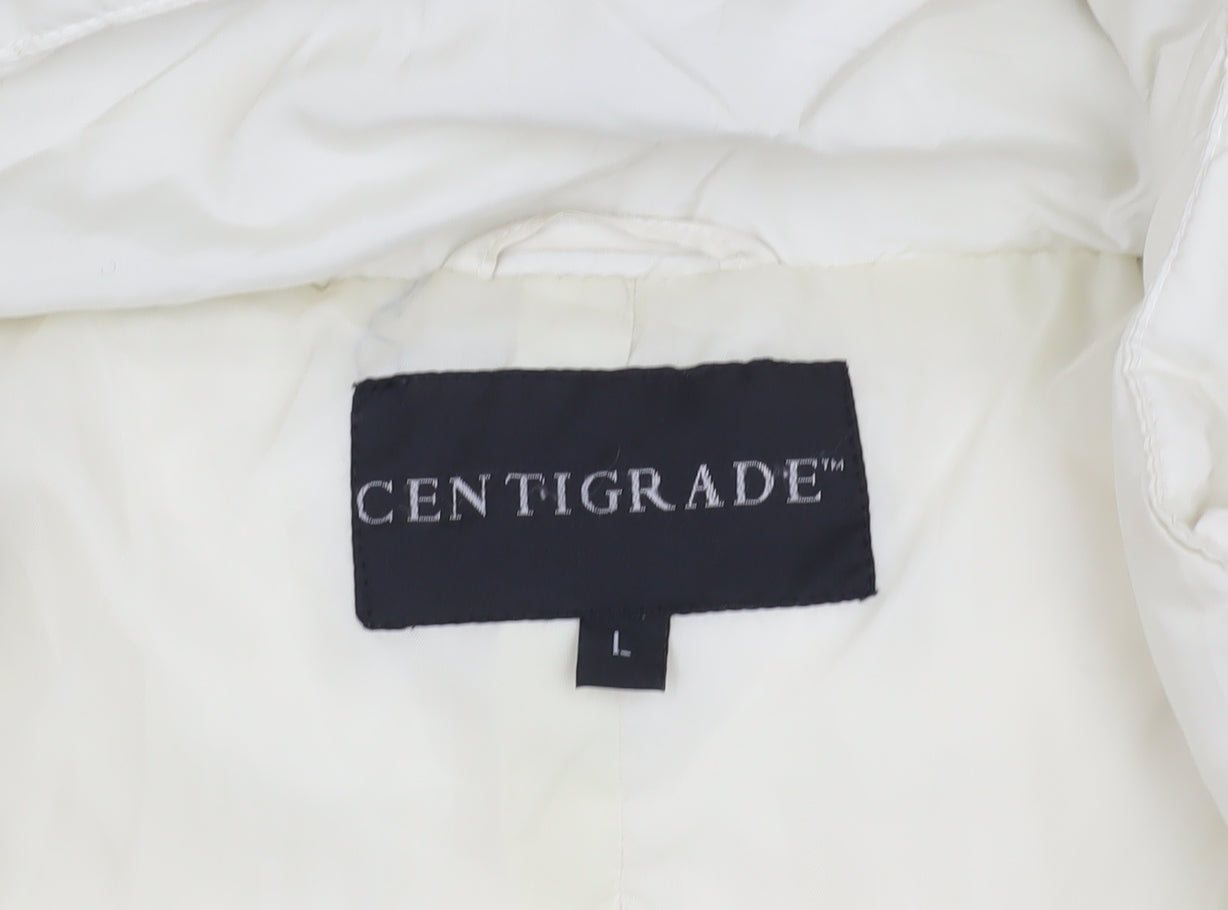 Centigrade Women's Ivory Long Puffer Jacket L