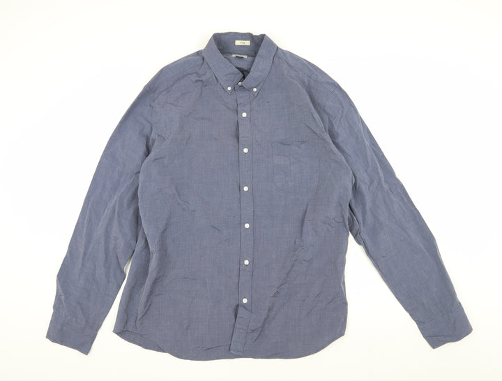 J.Crew Men's Blue Slim Fit Long Sleeve Shirt XL