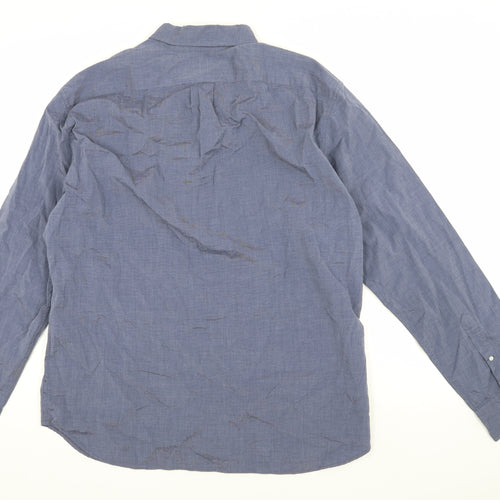 J.Crew Men's Blue Slim Fit Long Sleeve Shirt XL